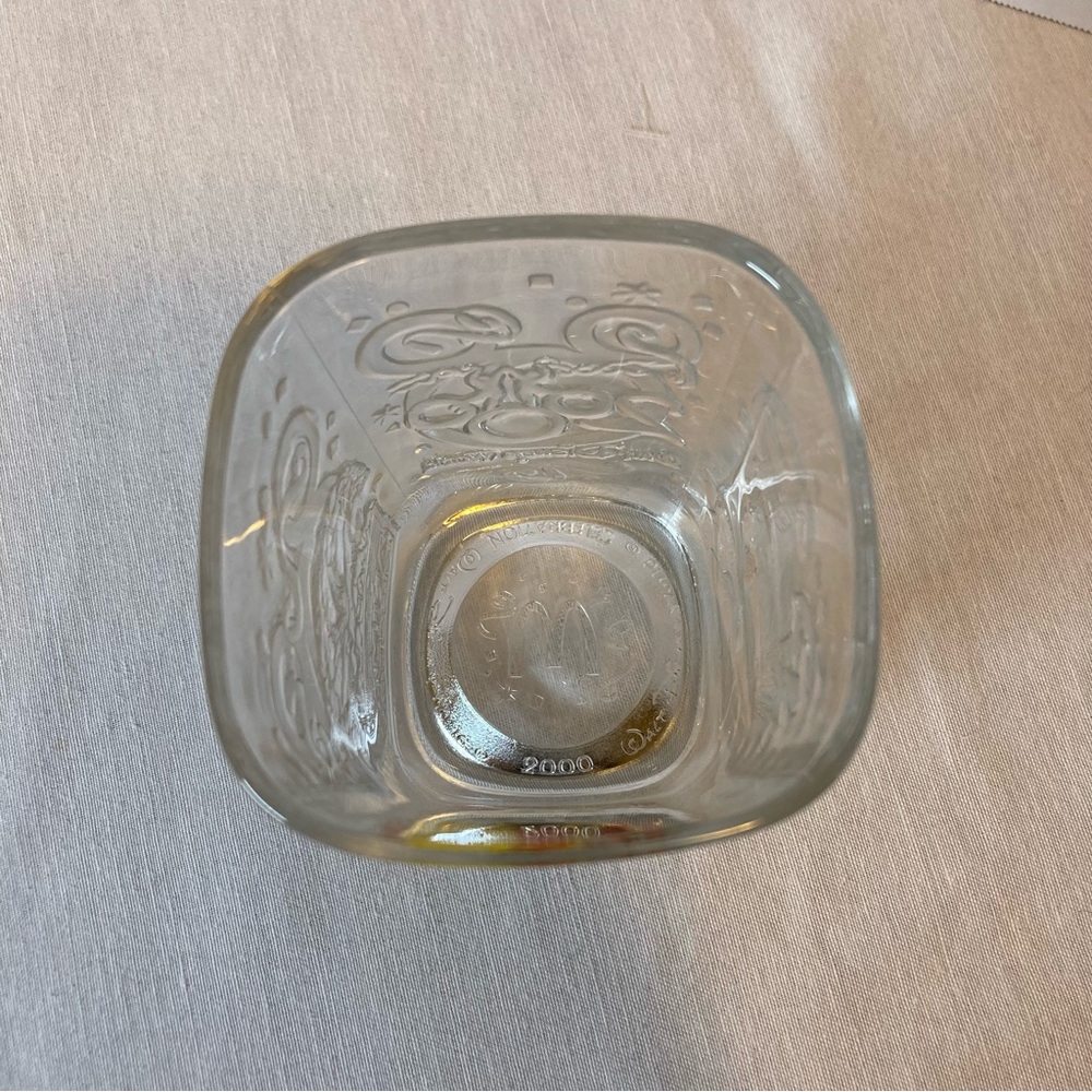 McDonald’s Disney Millennium 2000 Mickey Mouse Celebration Glass Tumbler - Picture 2 of 10